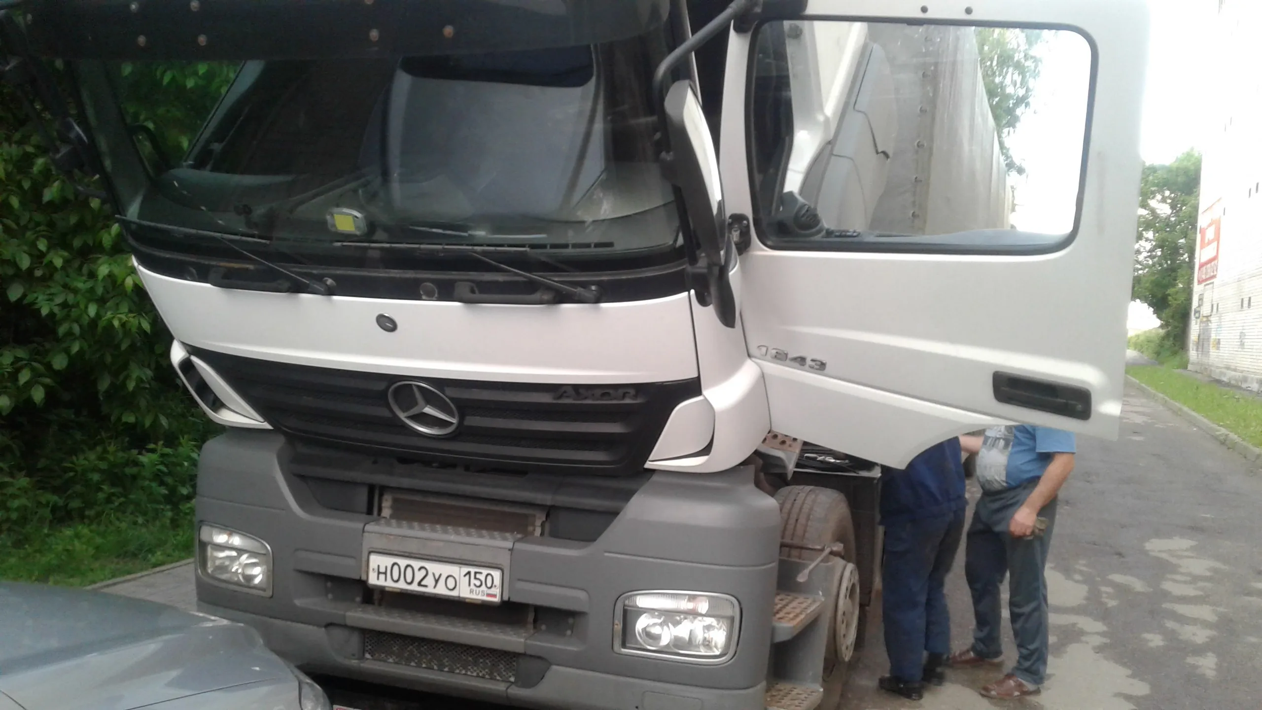 Замена компрессора Mercedes-Benz Axor