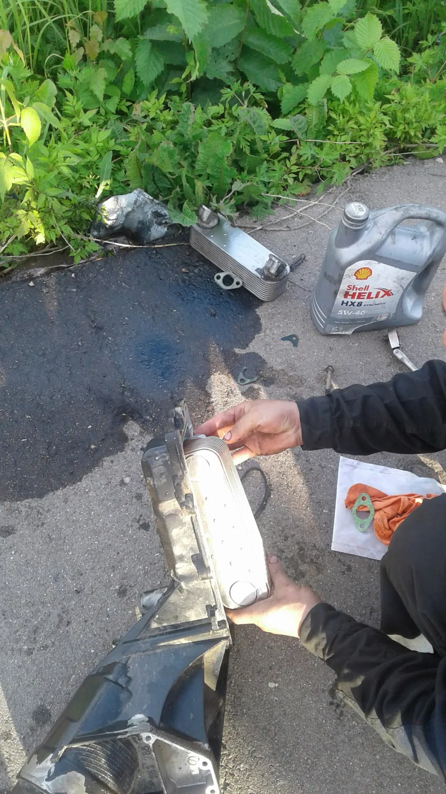 Масло в антифризе Ман