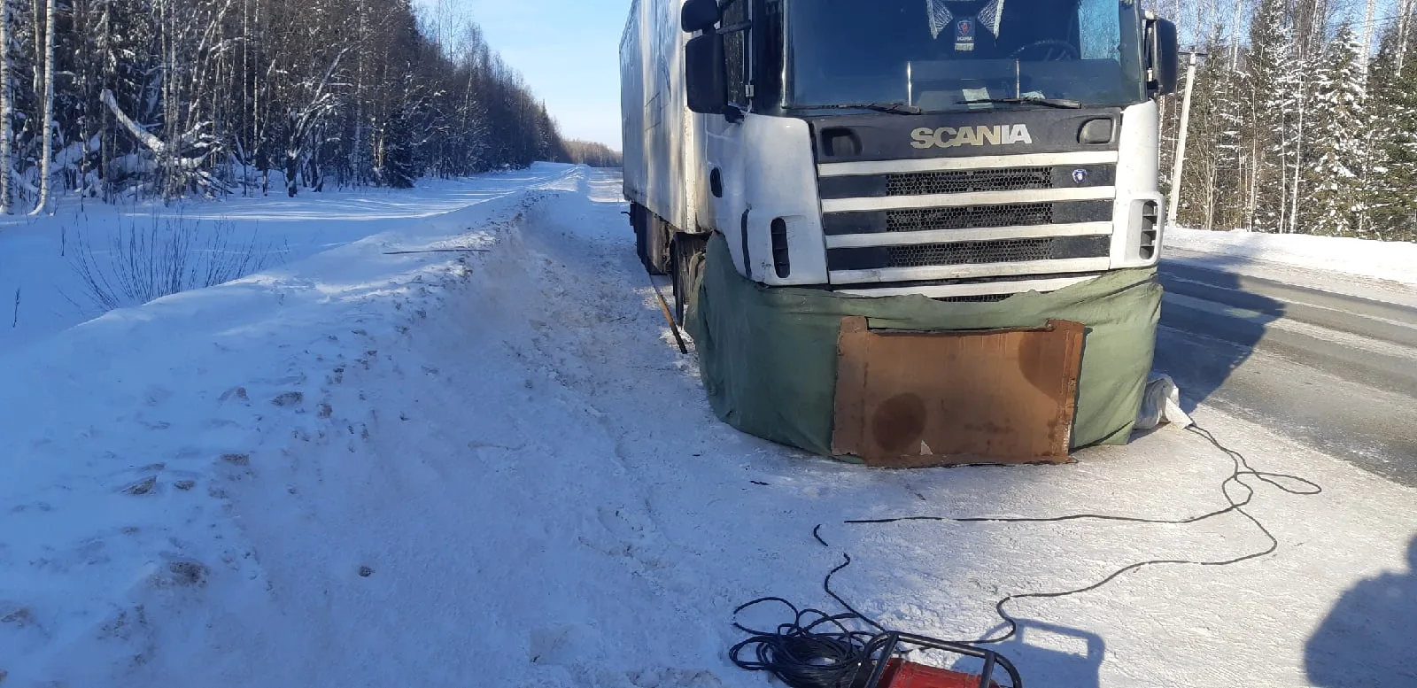 Отогрев грузовых автомобилей